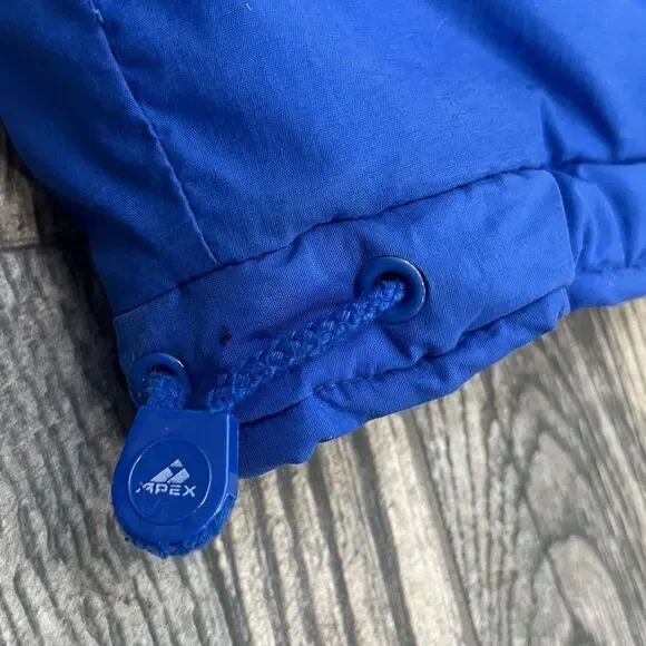 🔥🏈 Vintage NEW YORK GIANTS NFL Apex One Parka Puffer Jacket Blue/Red Sz M - GU